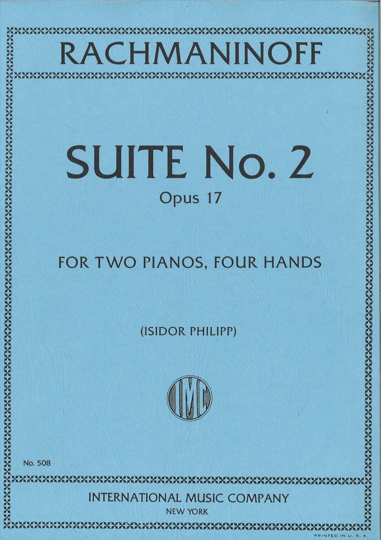 Rachmaninoff, Suite No. 2 op. 17 (IMC)