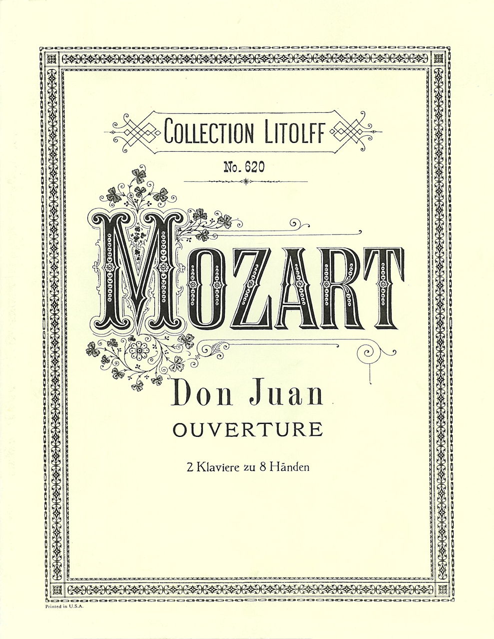 Mozart, Don Giovanni Overture 2P.8H. (Peters)