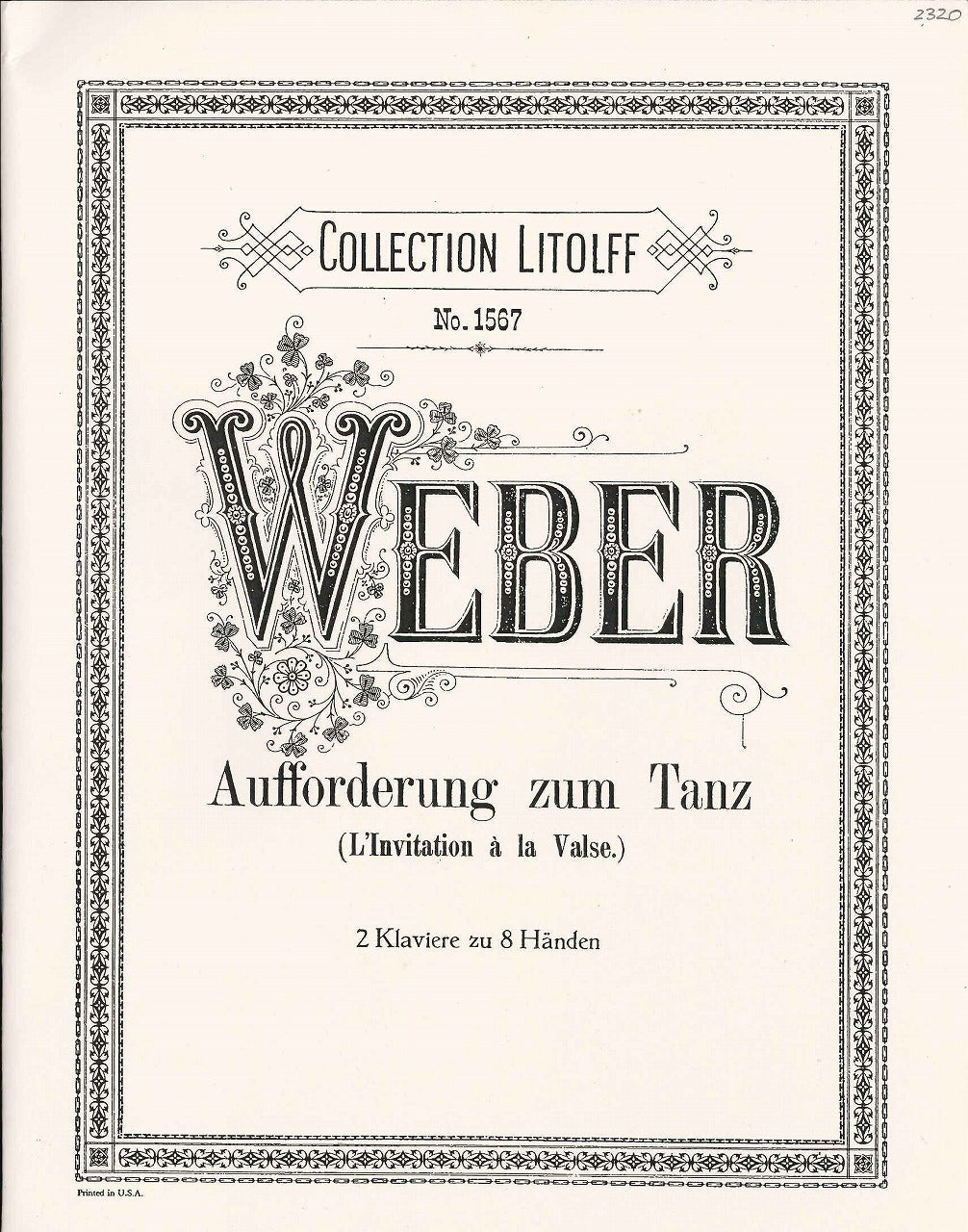 Weber, Invitation to the Dance 2P8H (Peters)