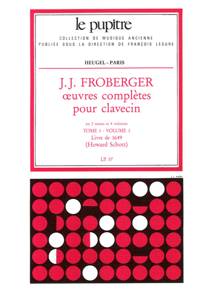 Froberger, Oeuvres Tome 1/Vol.1(LP 57/1) (Heugel)