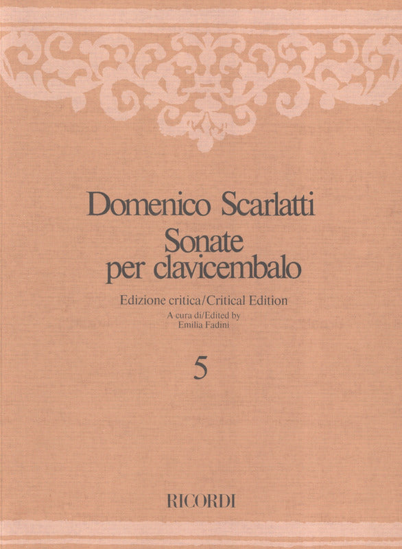 Scarlatti, Sonate 5 (Fadini) (Ricordi)