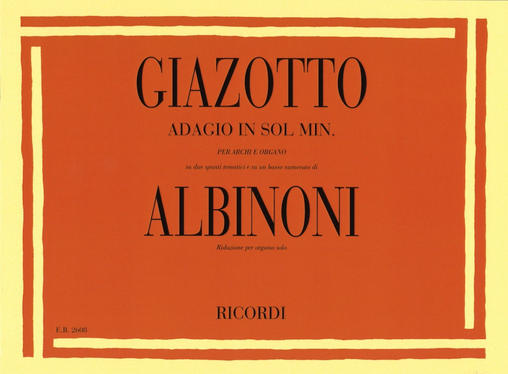 Albinoni/Giazotto, Adagio in g minor (Ricordi)