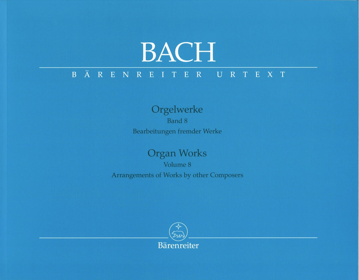 Bach, Orgelwerke 8: Bearbeitungen (Barenreiter)