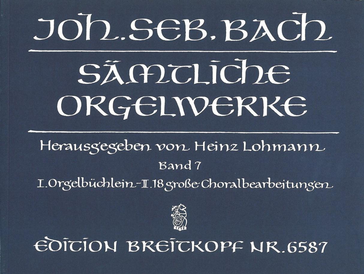 Bach, Samtliche Orgelwerke 7 (Lohmann) (Breitkopf)