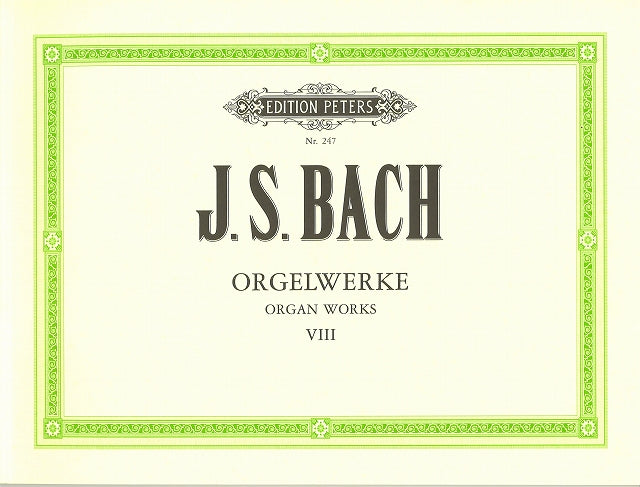 Bach, Orgelwerke 8: Concerti; 8 Kleine (Peters)