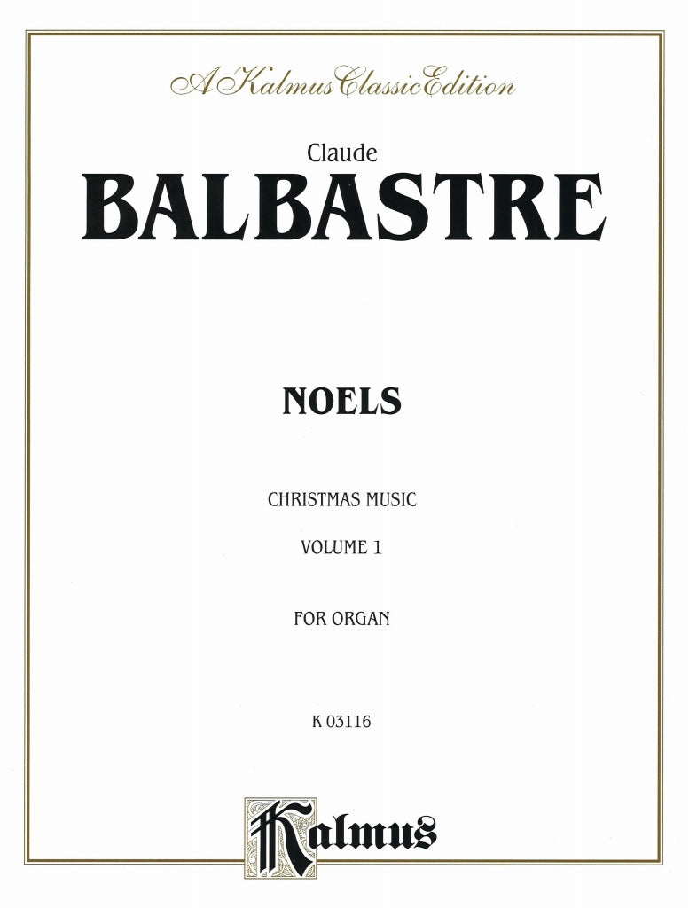 Balbastre, Noels 1 (Kalmus/Alfred)