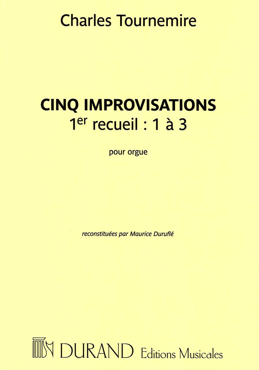 Tournemire, 5 Improvisations, I (Durand)