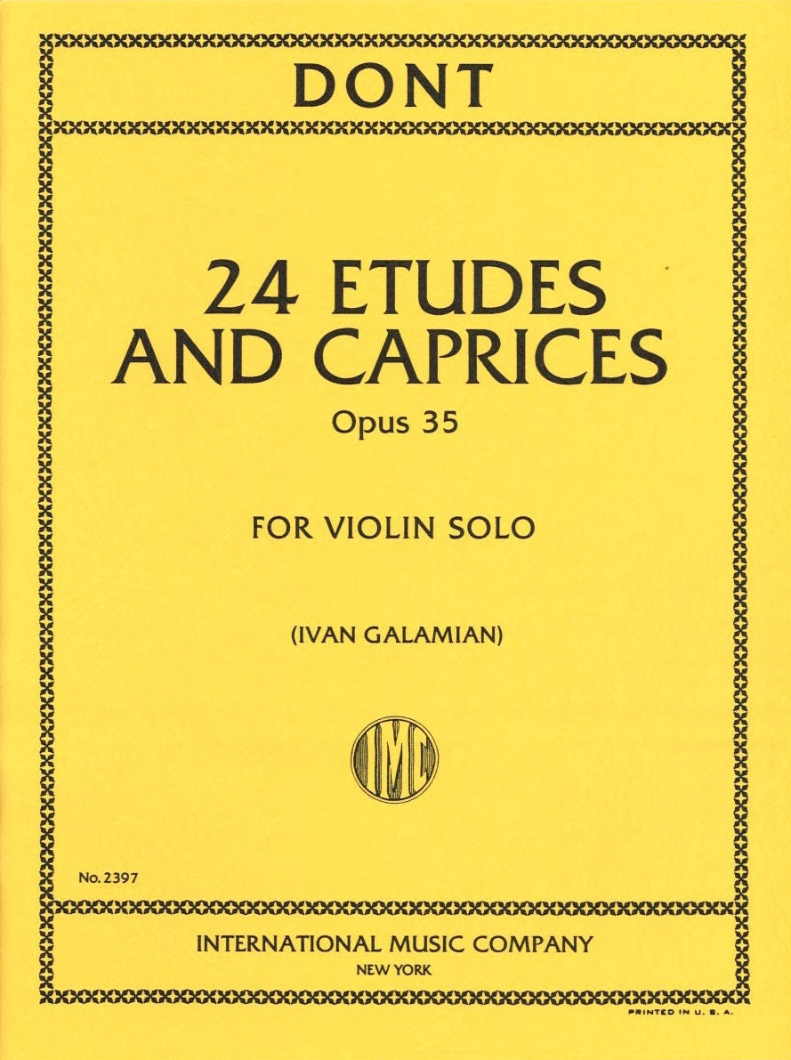 Dont, Etudes & Caprices op. 35(Garamian) (IMC)
