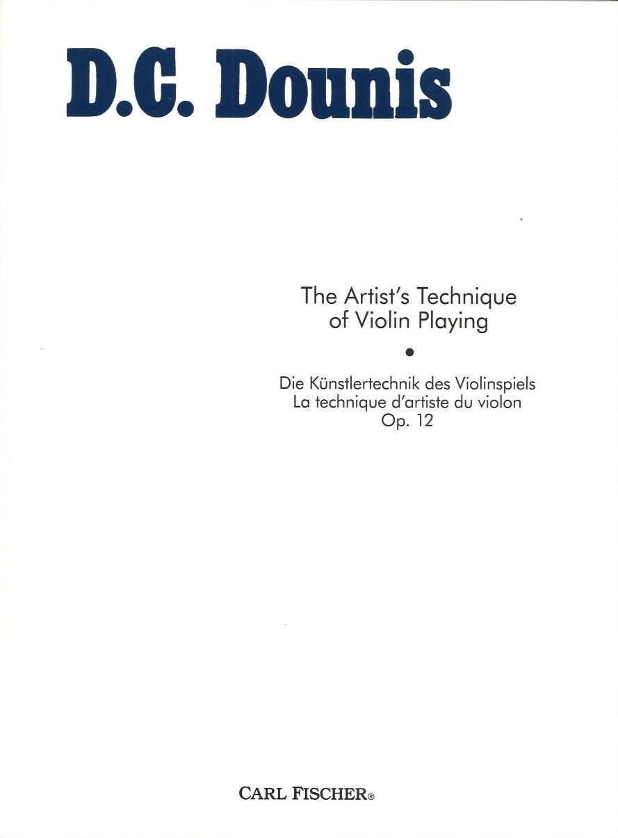Dounis, Artist's Technique op. 12 (Carl Fischer)