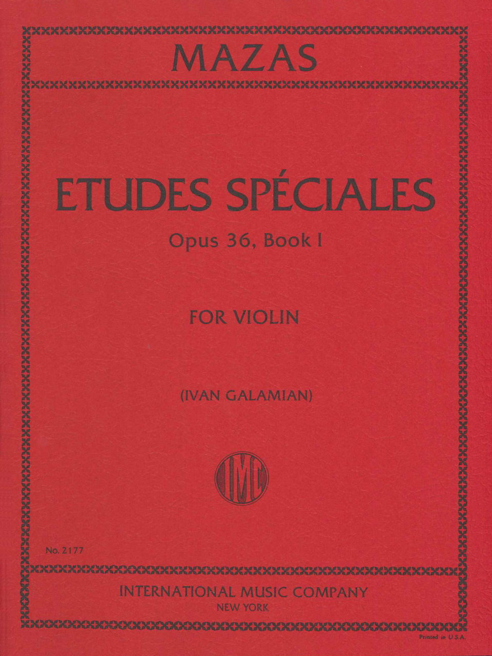 Mazas, Etudes speciales op. 36, 1 (IMC)