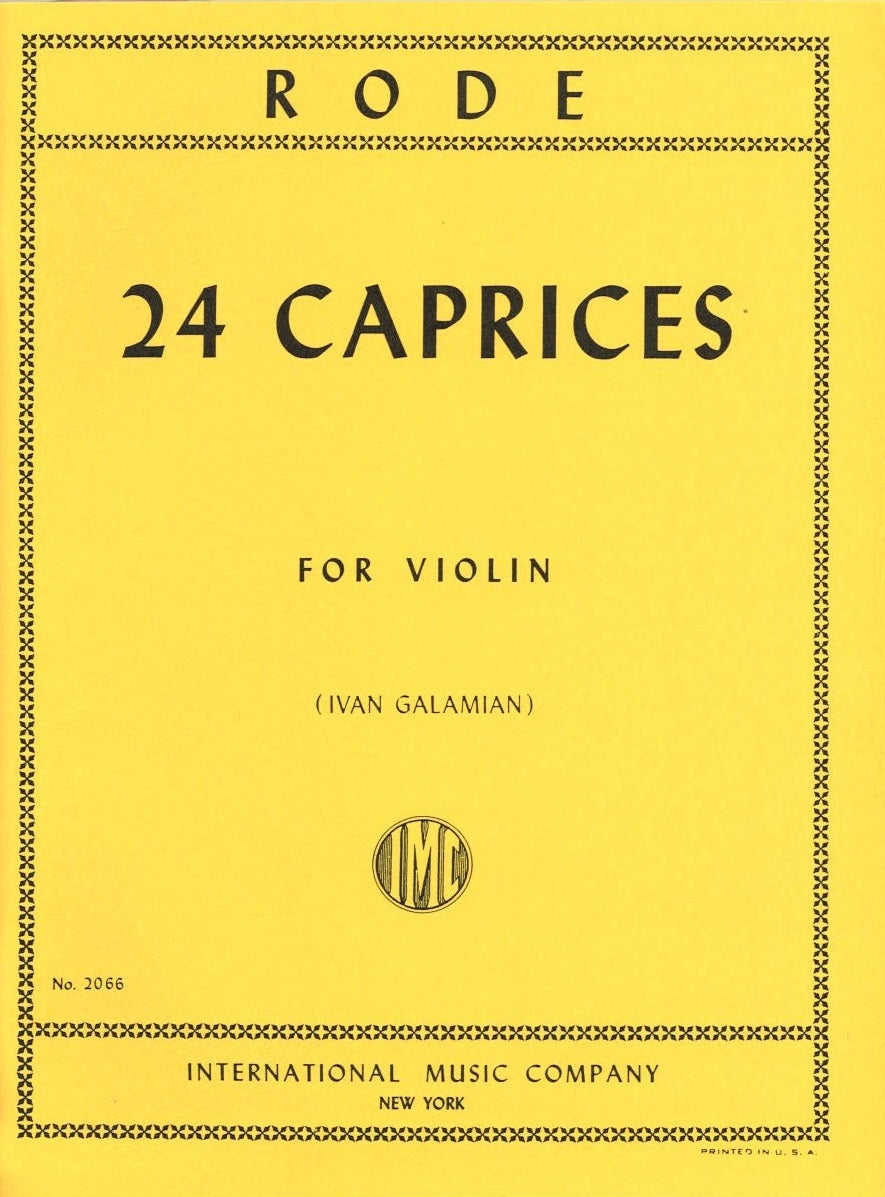 Rode, 24 Caprices (Galamian) (IMC)