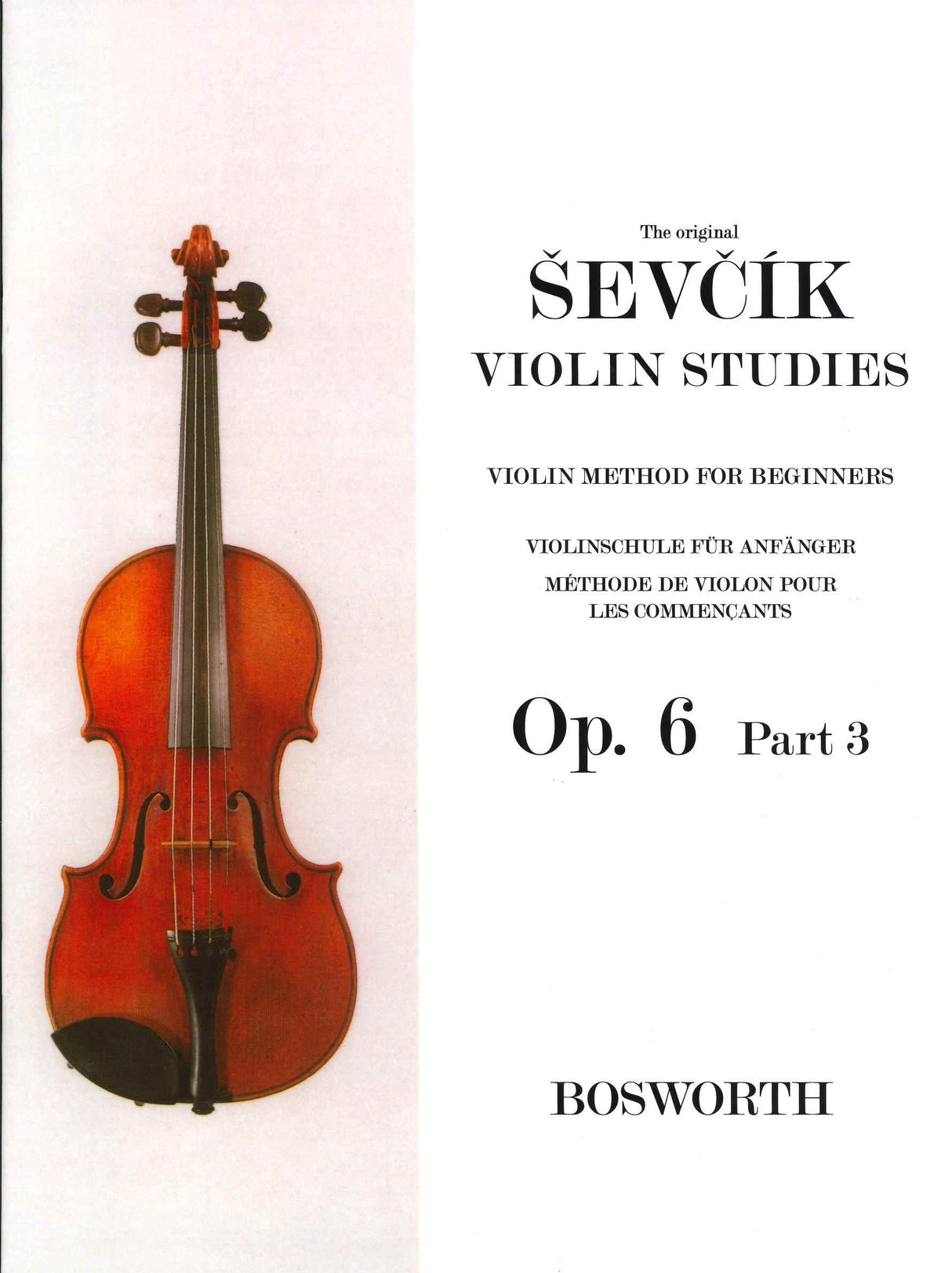 Sevcik, op. 6/3: Method for Beginners (Bosworth)