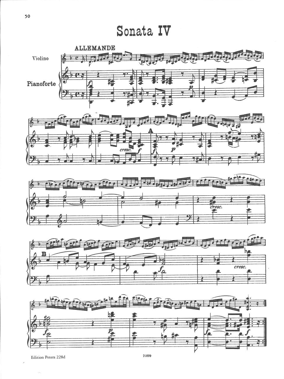 Bach/Schumann, Sonaten & Partiten 2(+Pf) (Peters)