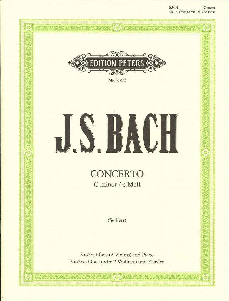 Bach, Concerto BWV 1060 in c (Ob,Vn,Pf) (Peters)