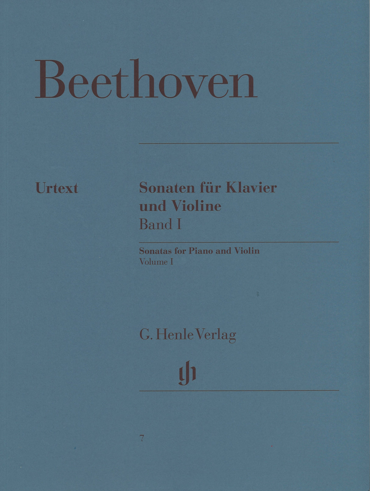 Beethoven, Sonaten 1(Brandenburg/Rostal) (Henle)