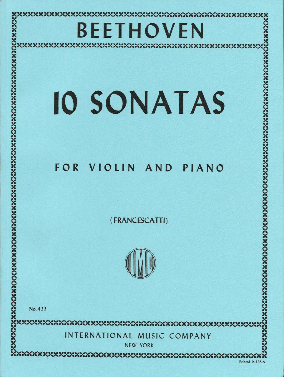Beethoven, 10 Sonatas (Francescatti) (IMC)