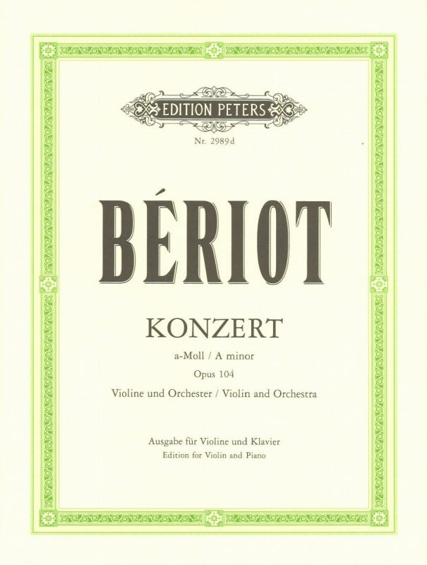 Beriot, Concerto No. 9 op. 104 (Hermann) (Peters)