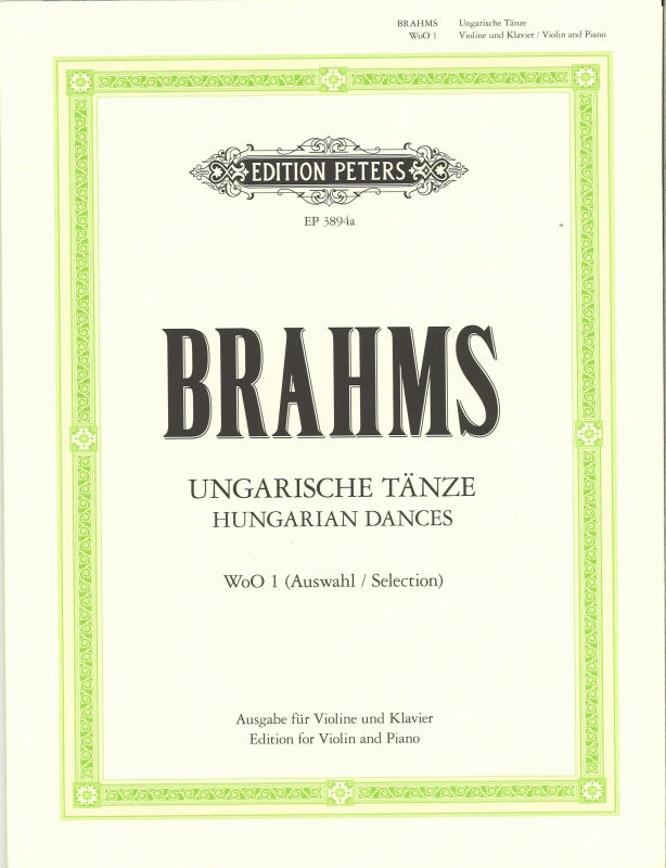 Brahms, Hungarian Dances (Klengel) (Peters)