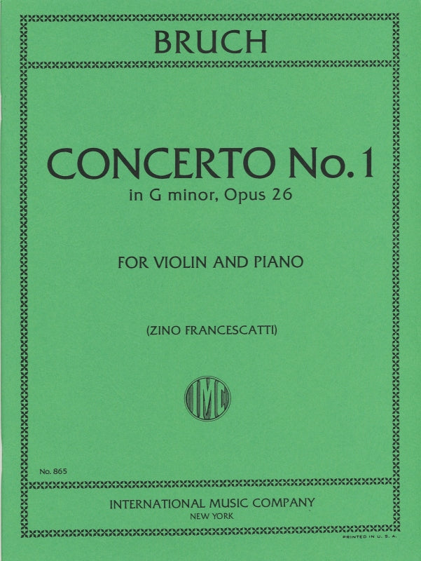Bruch, Concerto No. 1 (Francescatti) (IMC)