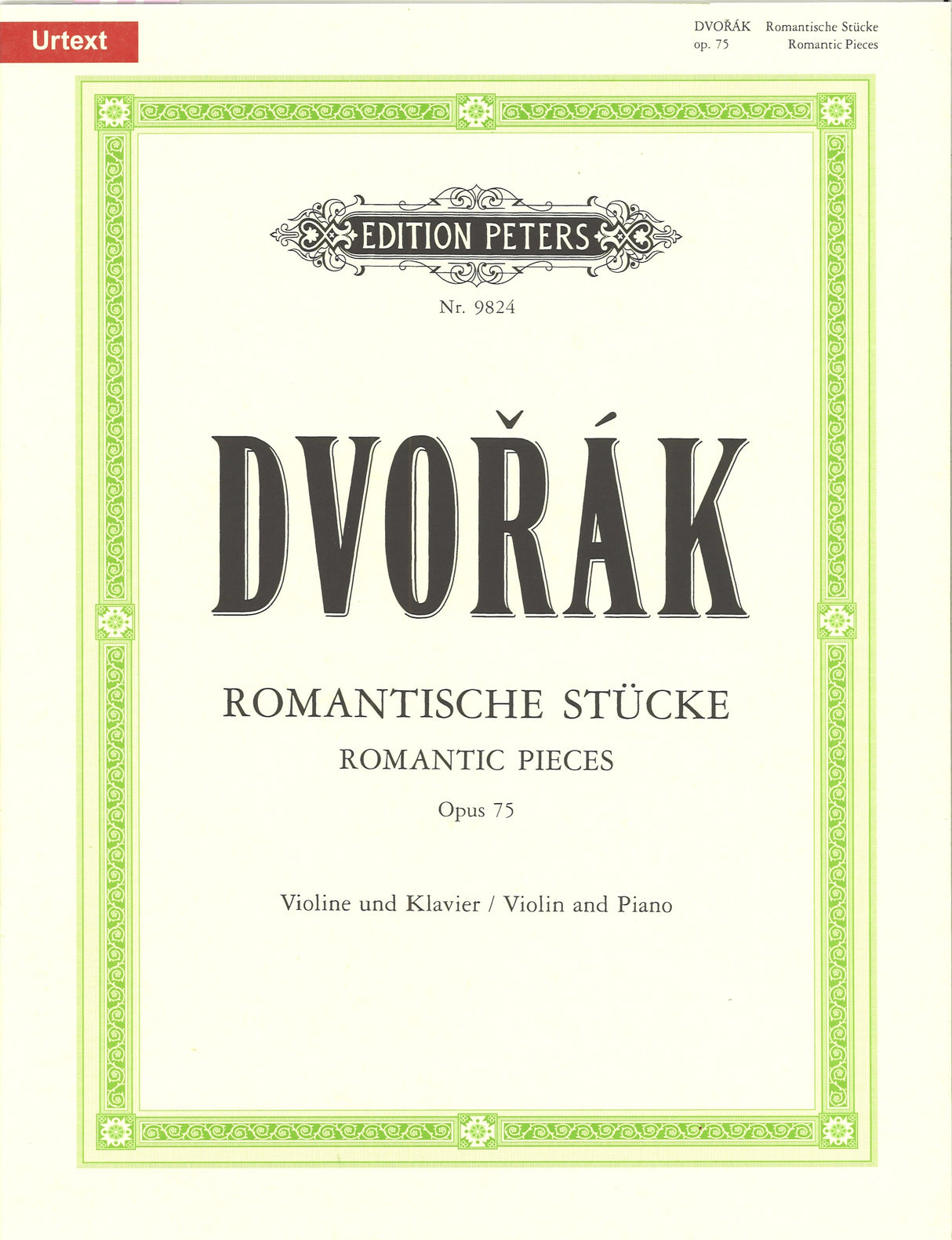 Dvorak, Romantische Stucke op. 75 (Gurge (Peters)