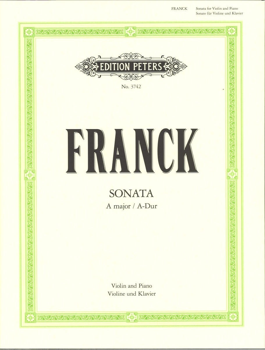 Franck, Sonata in A (Jacobsen) (Peters)