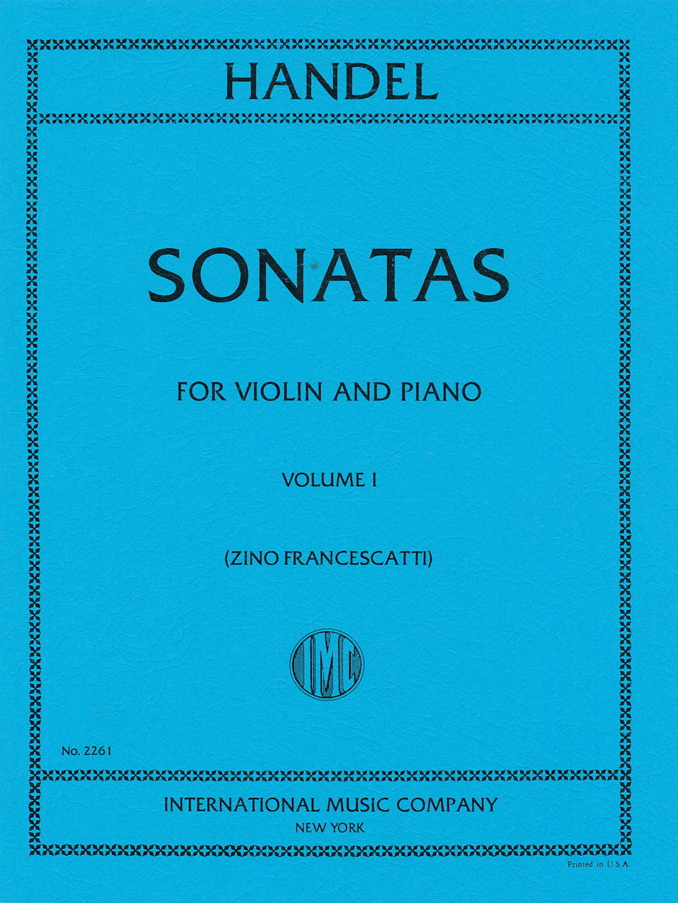 Handel, Sonatas 1 (Francescatti) (IMC)