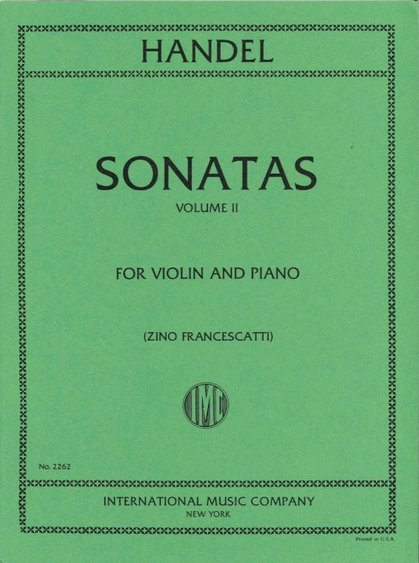 Handel, Sonatas 2 (Francescatti) (IMC)