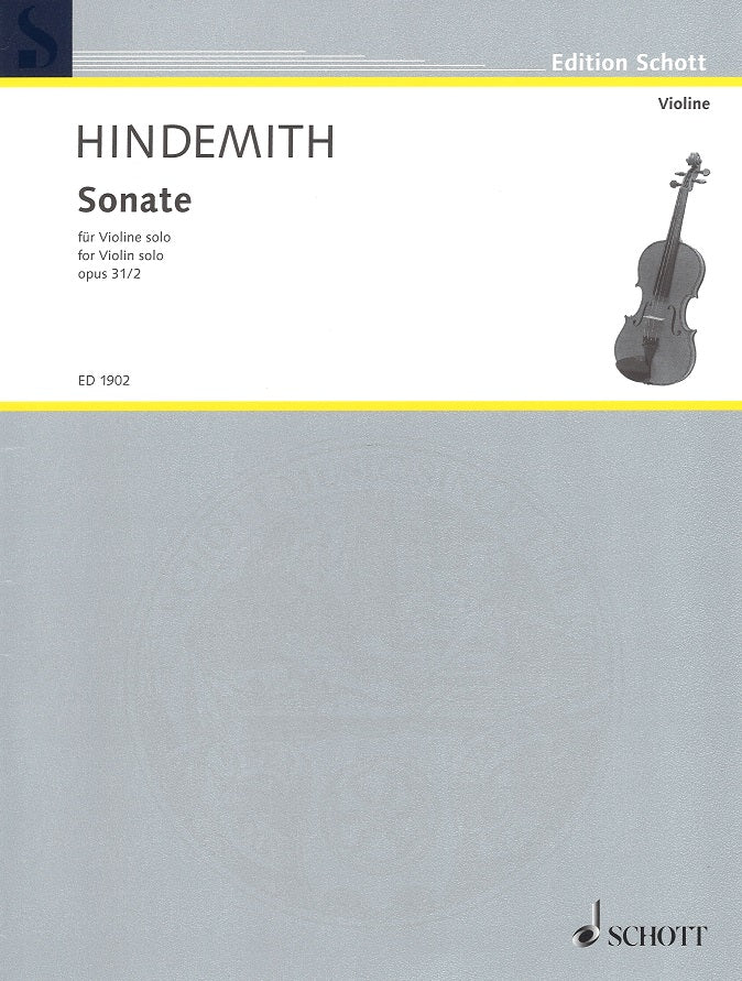 Hindemith, Sonate op. 31/2 (Vn Solo) (Schott)