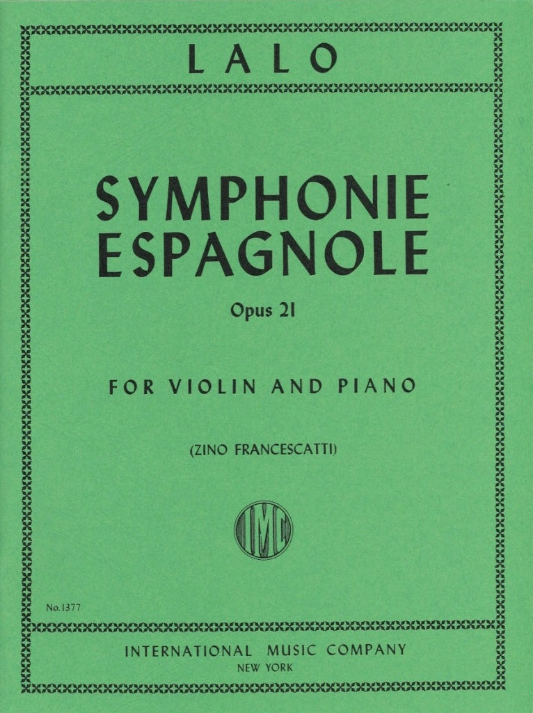 Lalo, Symphonie espagnole (Francescatti) (IMC)
