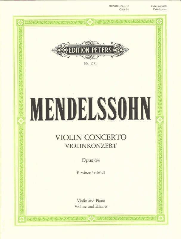Mendelssohn, Concerto op. 64 (Oistrach) (Peters)