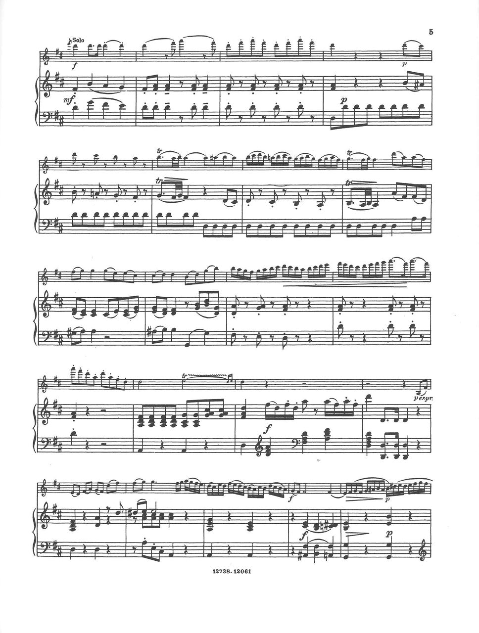 Mozart, Concerto KV 218 (No.4) (Joachim) (Simrock)