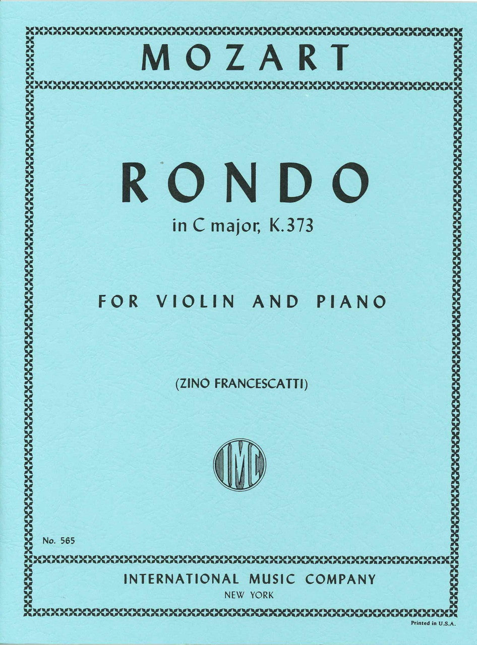 Mozart, Rondo KV 373 in C (Francescatti) (IMC)