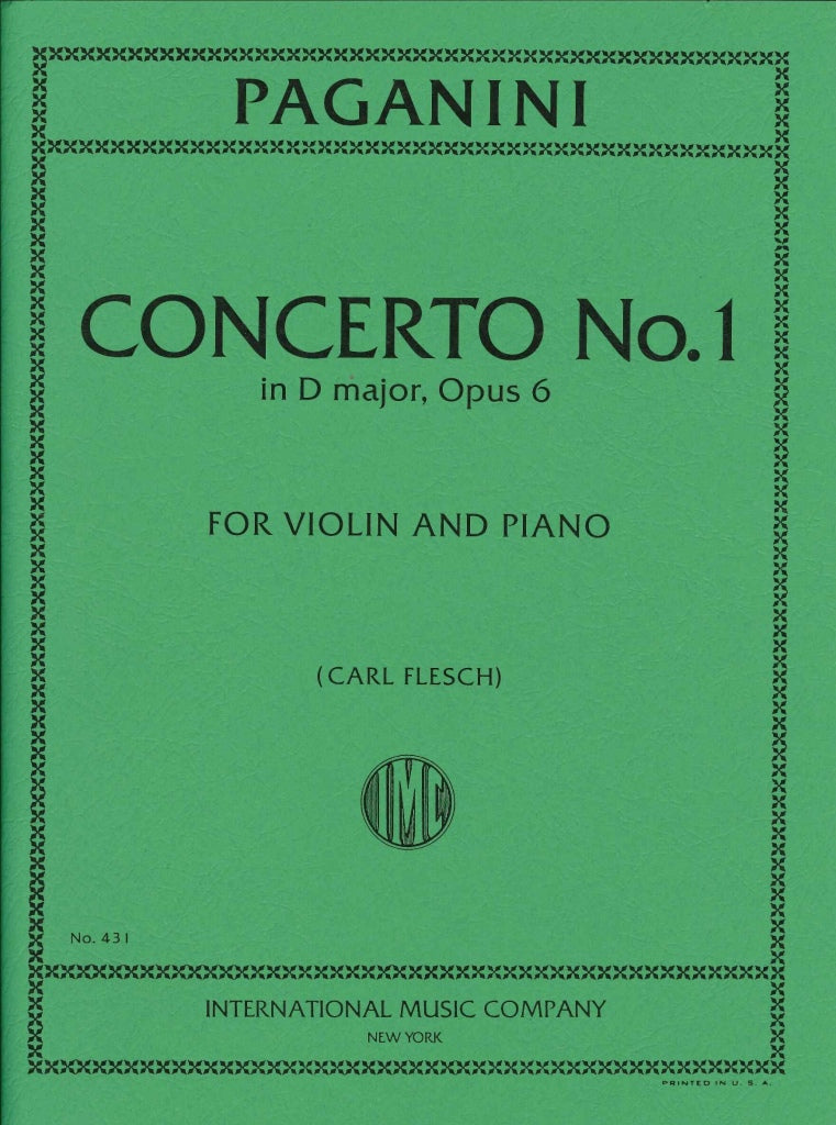 Paganini, Concerto No. 1 (Flesch/Sauret) (IMC)