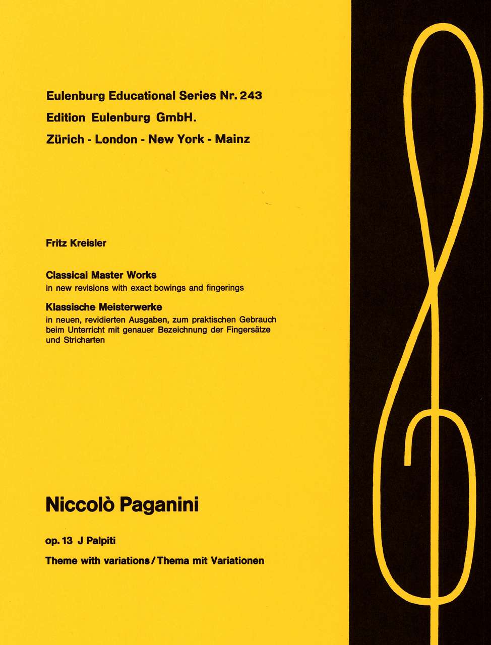 Paganini, I Palpiti op. 13 (Kreisler) (Kunzelmann)