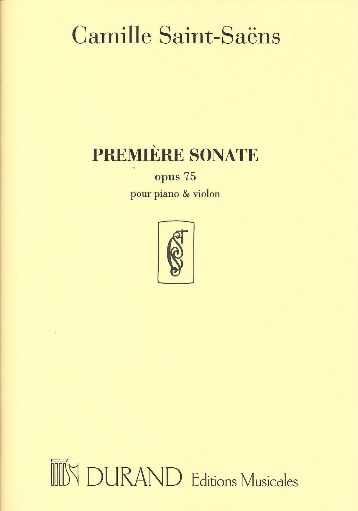 Saint-Saens, Sonata No. 1 op. 75 (Durand)