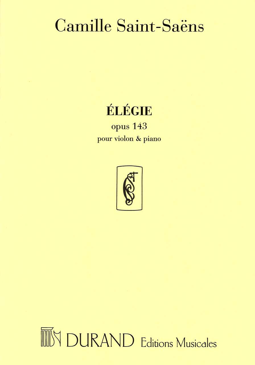 Saint-Saens, Elegie op. 143 (Vn,Pf) (Durand)