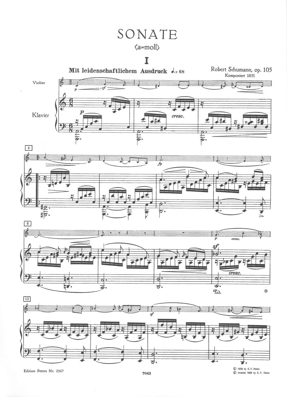 Schumann, Sonaten op. 105,121 (Herrmann) (Peters)