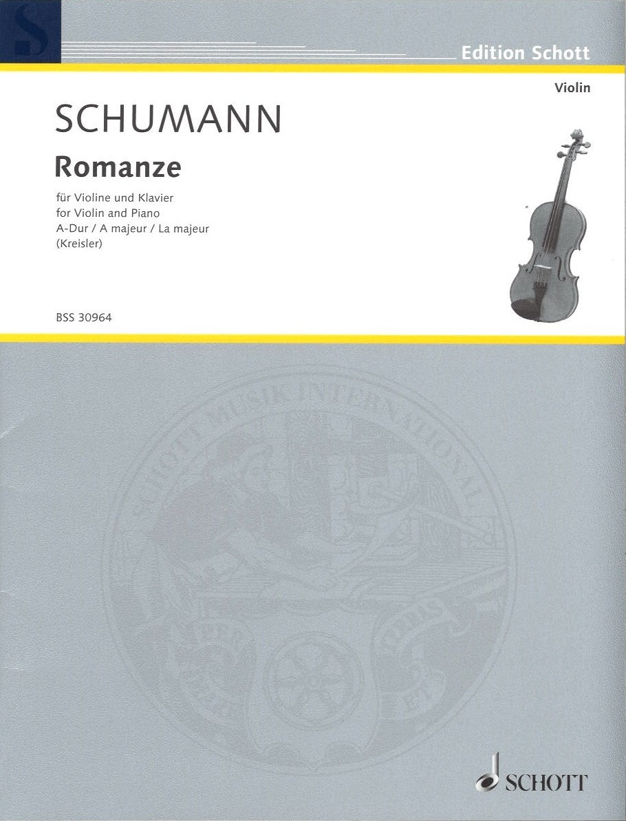 Schumann, Romanze in A op.94/2(Kreisler) (Schott)