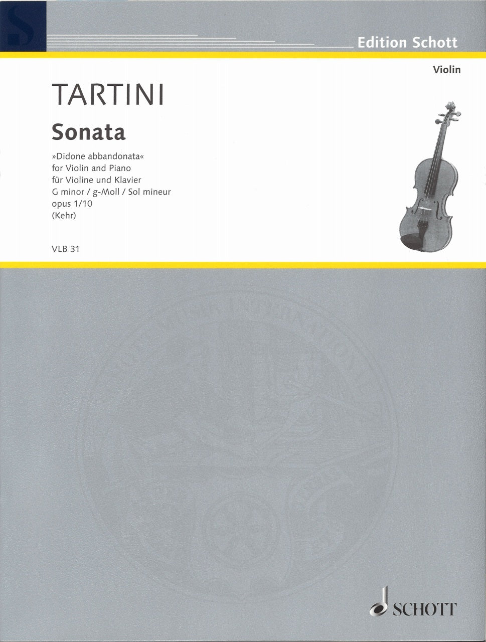 Tartini, Sonata 'Didone abbandonata' (Schott)