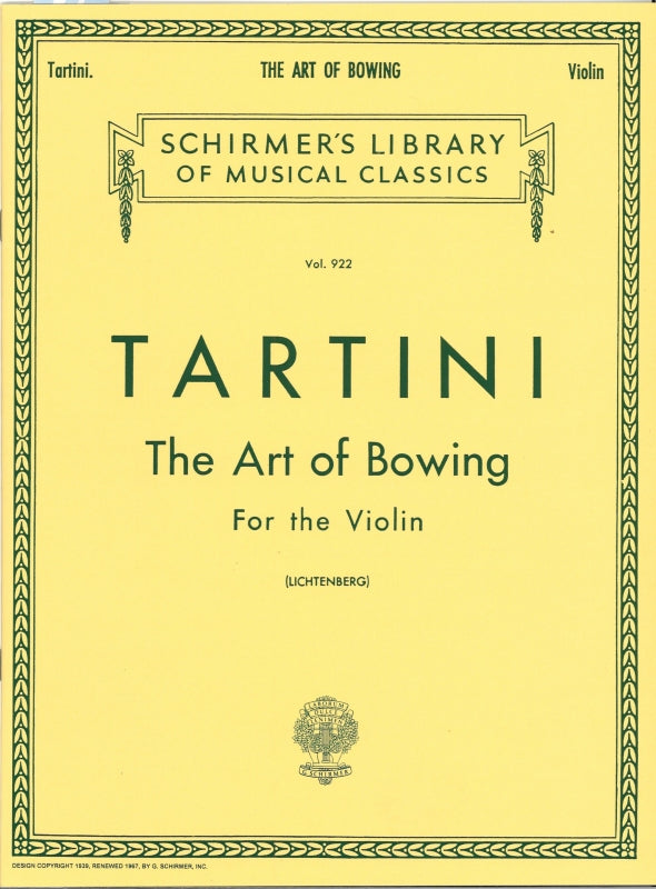 Tartini, Art of Bowing (Lichtenberg) (G.Schirmer)