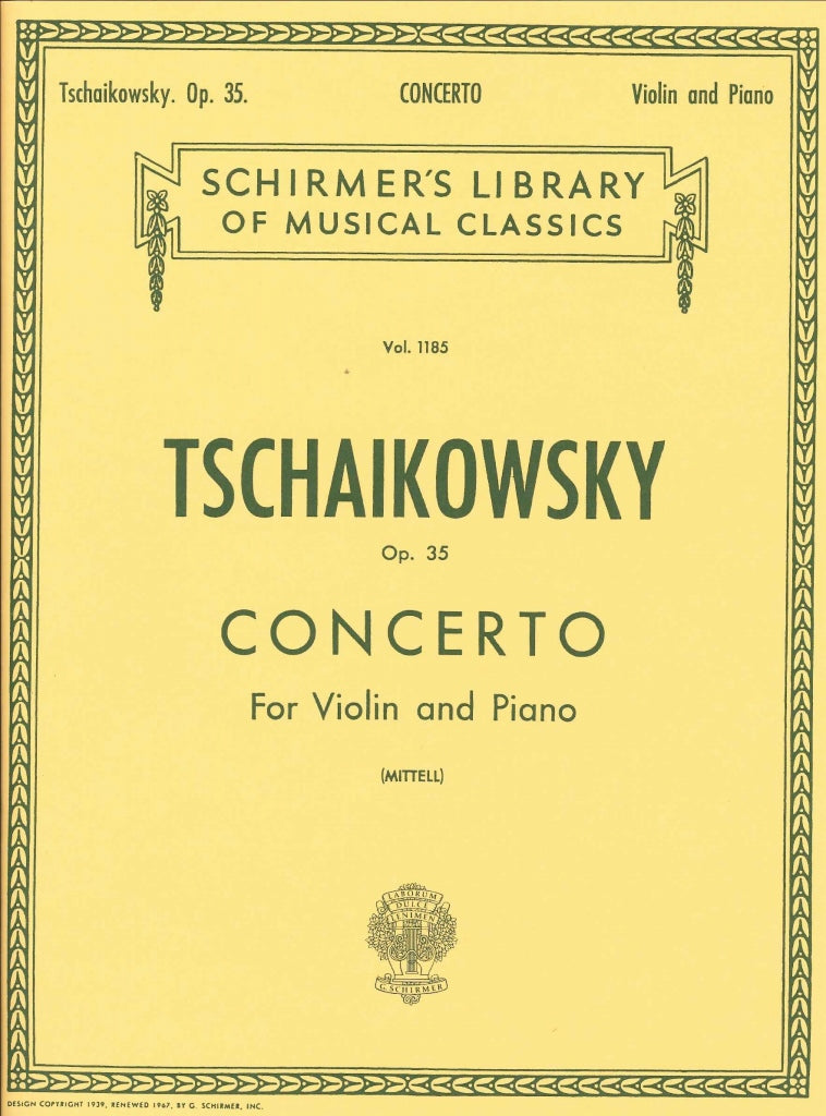 Tchaikovsky, Concerto op. 35 (Mittell) (G.Schirmer)