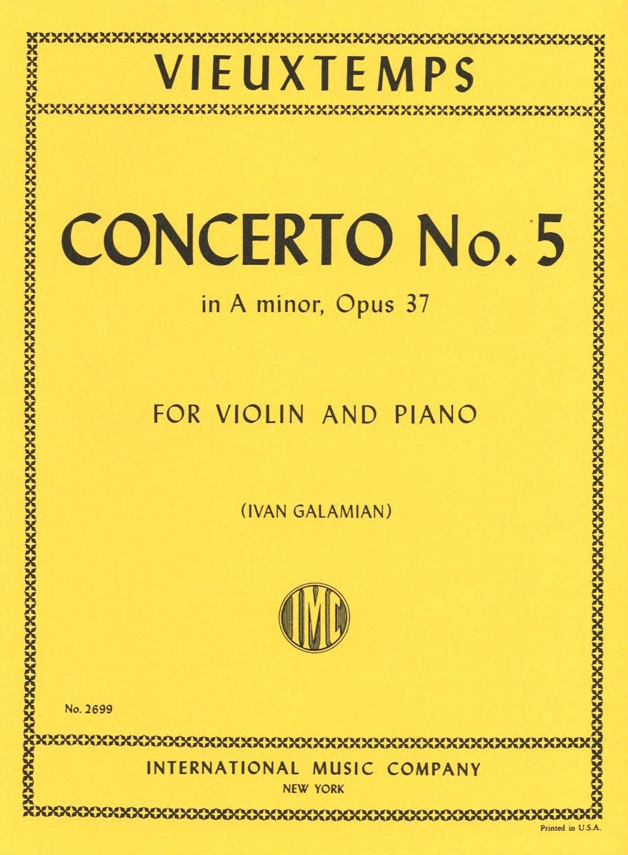 Vieuxtemps, Concerto No. 5 (Galamian) (IMC)
