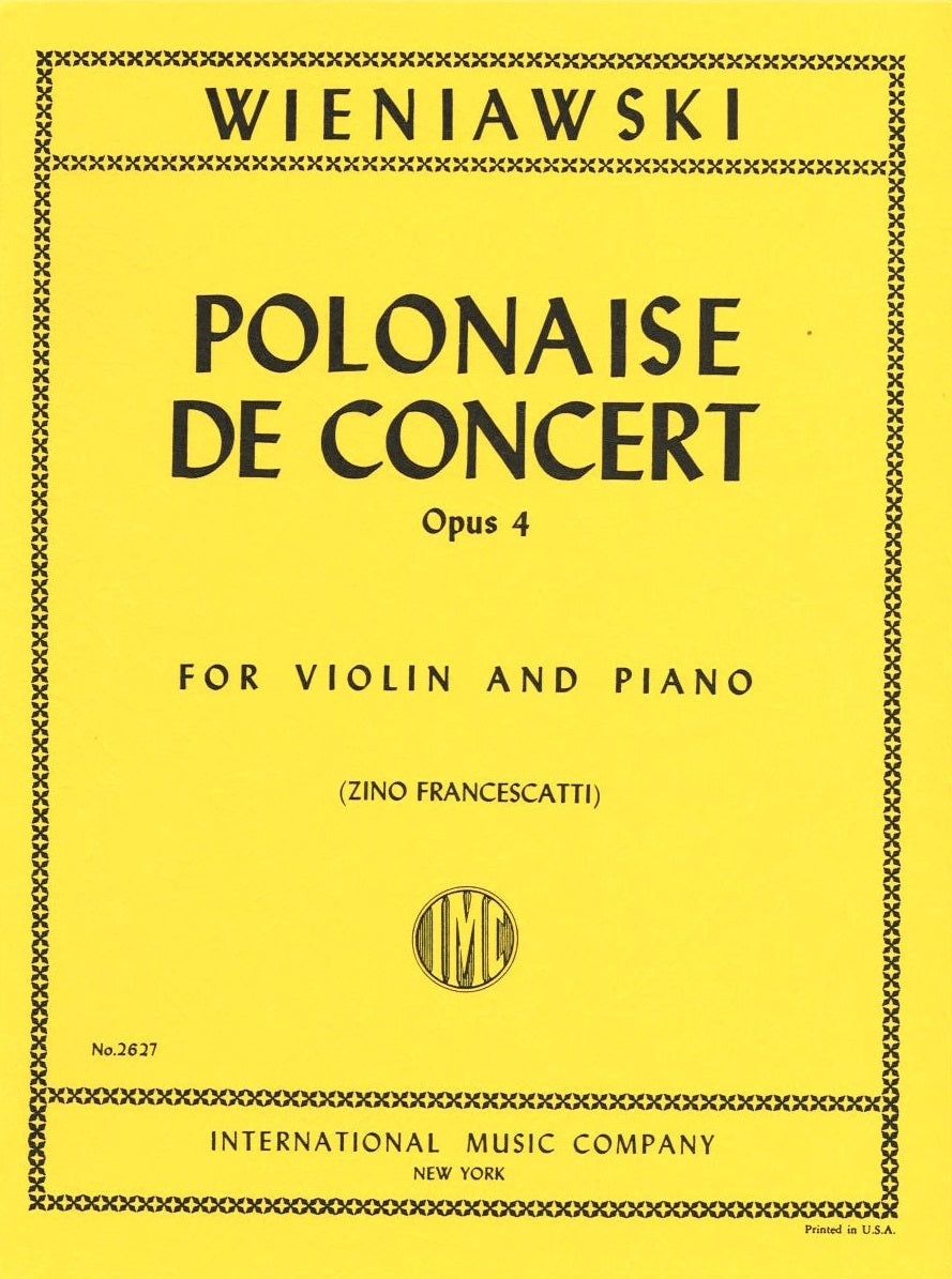Wieniawski, Polonaise brillante op. 4 (IMC)
