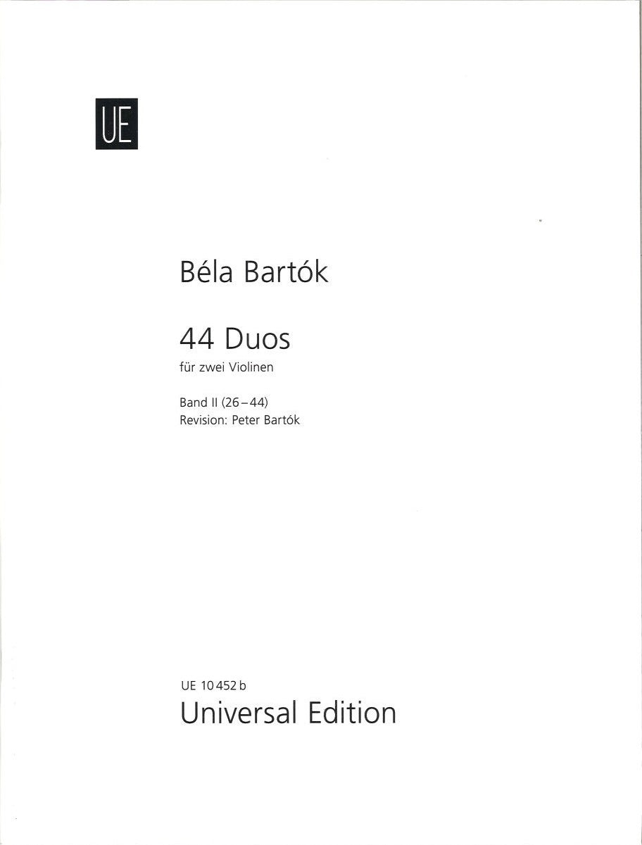 Bartok, 44 Duos, 2 (2Vn) (Universal)