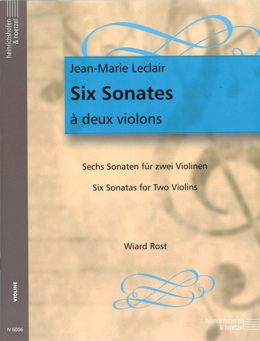 Leclair, 6 Sonaten op. 3 (2Vn) (Heinrichshofen)