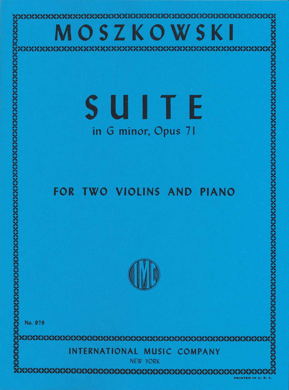 Moszkowski, Suite in g op. 71(2Vn,Pf) (IMC)