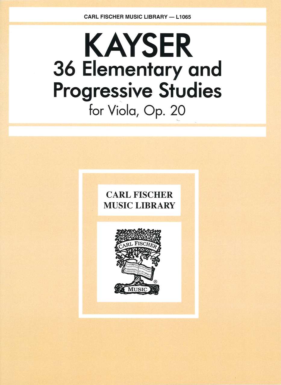 Kayser, 36 Studies op. 20 (Lesinsky) (Carl Fischer)