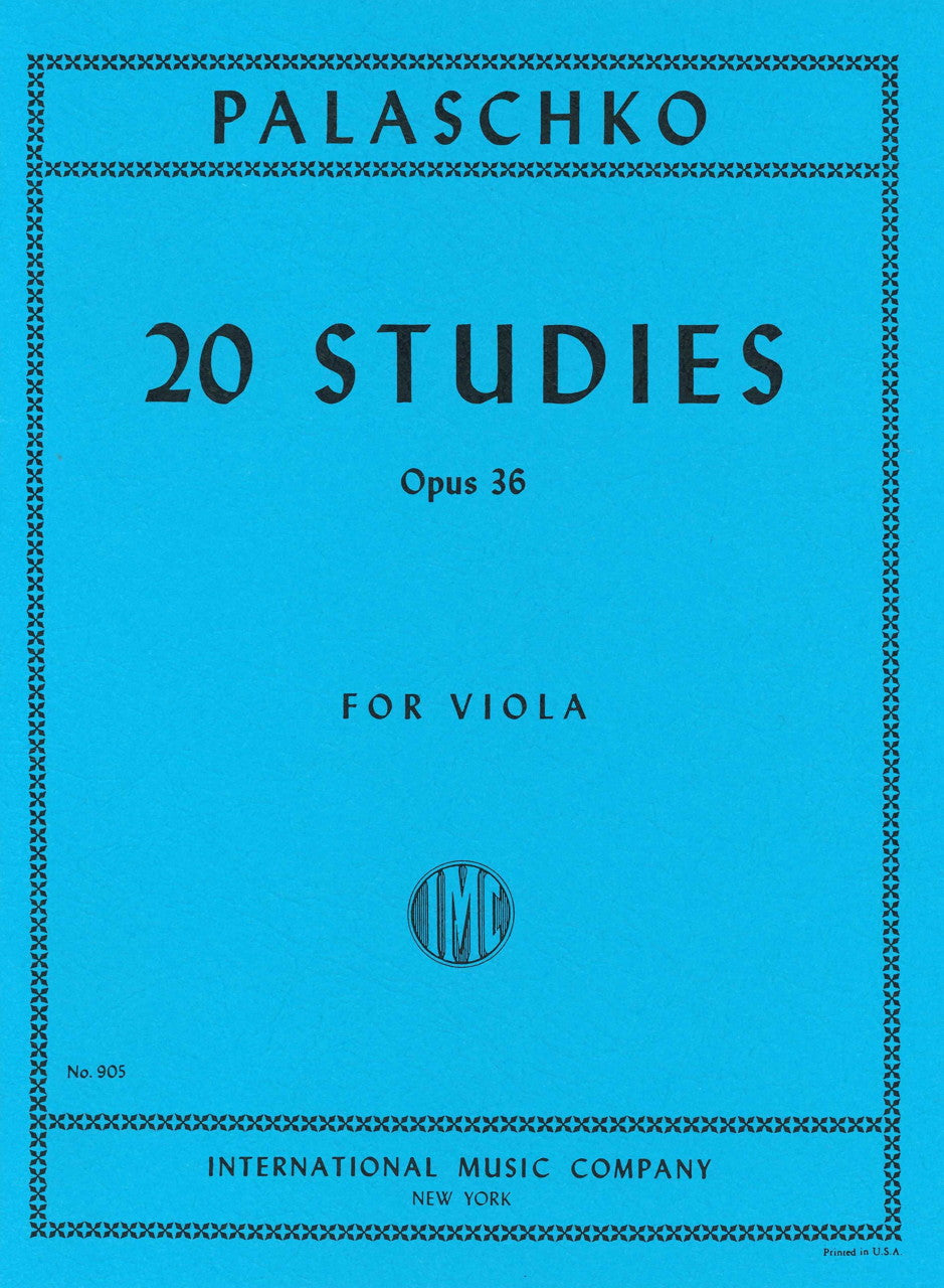 Palaschko, 20 Studies op. 36 (IMC)