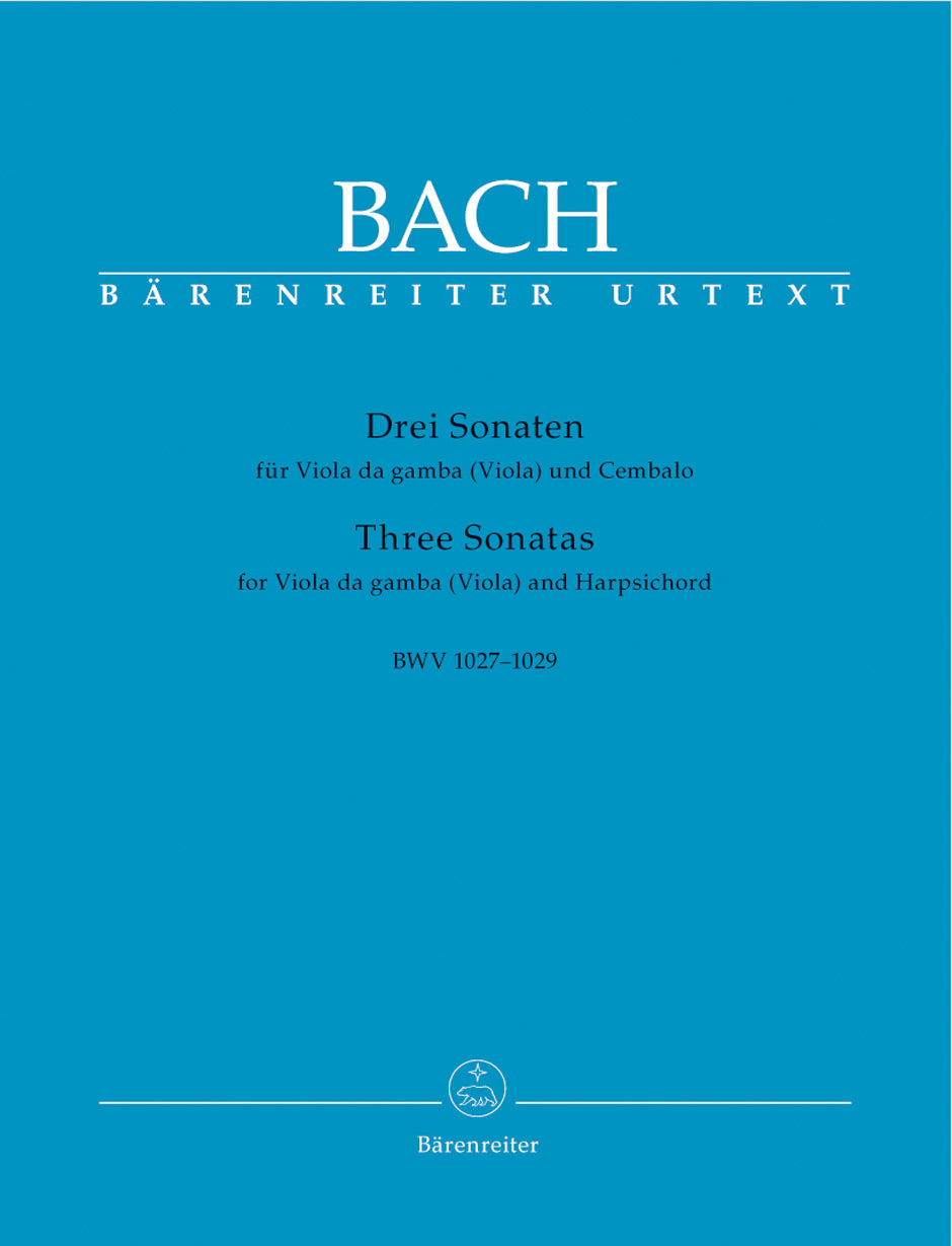 Bach, Sonaten BWV 1027-29 (Va/VdG,Cemb) (Barenreiter)