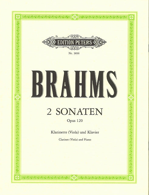 Brahms, Sonatas op.120/1-2 (Cl/Va,Pf) (Peters)